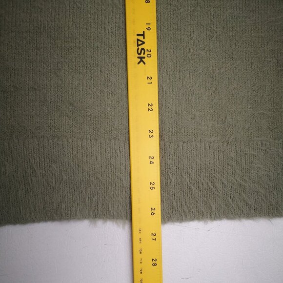 Ricki's Ladies Size Small Sage Green V-neck Eyelash Knit Straight Fit Sweater - Picture 8 of 8